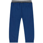 Younger Boys Navy Blue & Blue 3 Piece Tracksuit , 2, hi-res